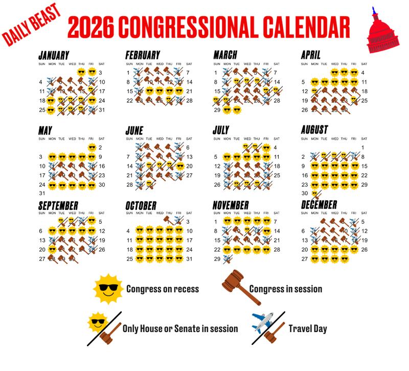 2026 congressional calendar