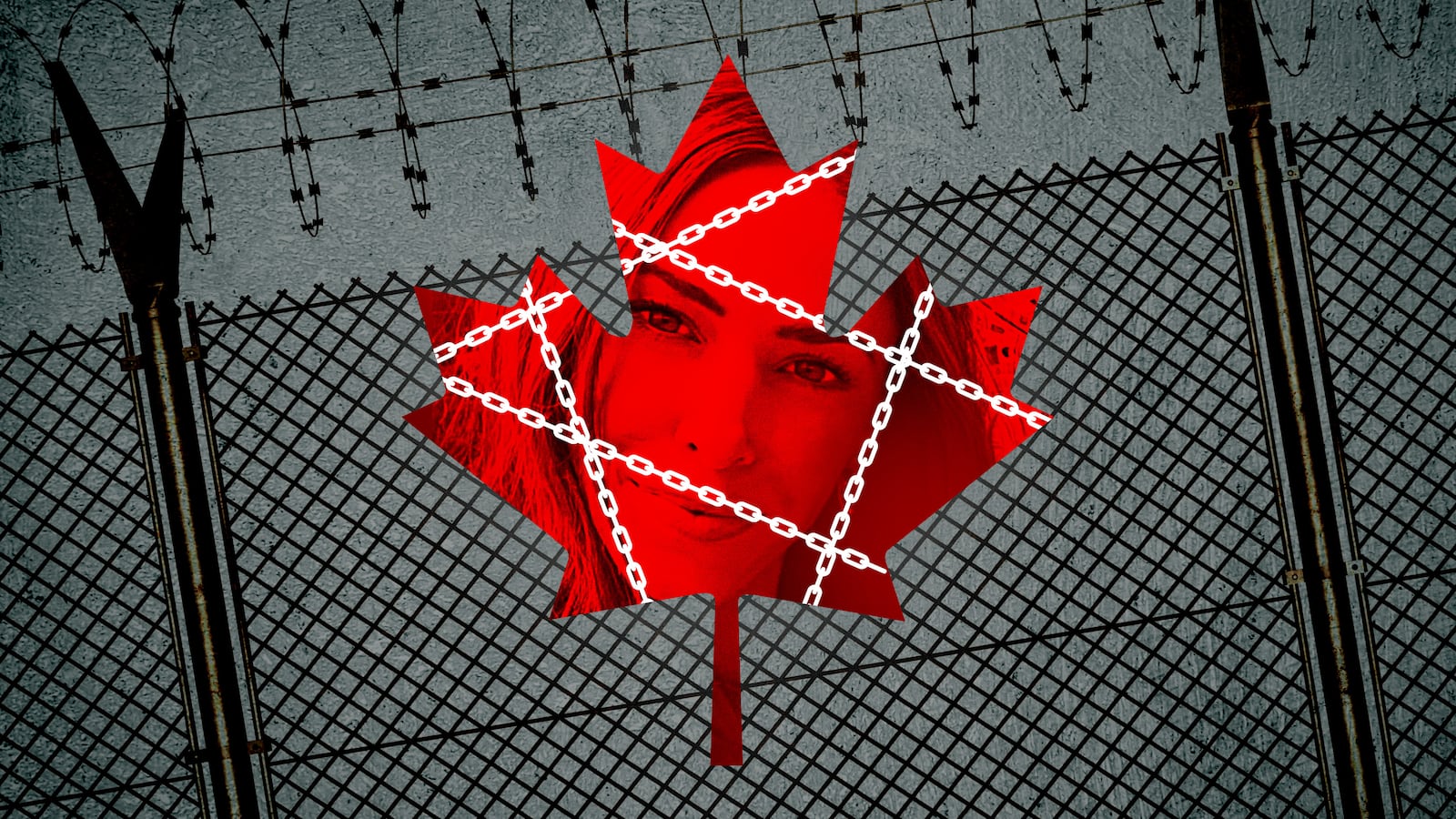 Canadian woman detained and chained by ICE.