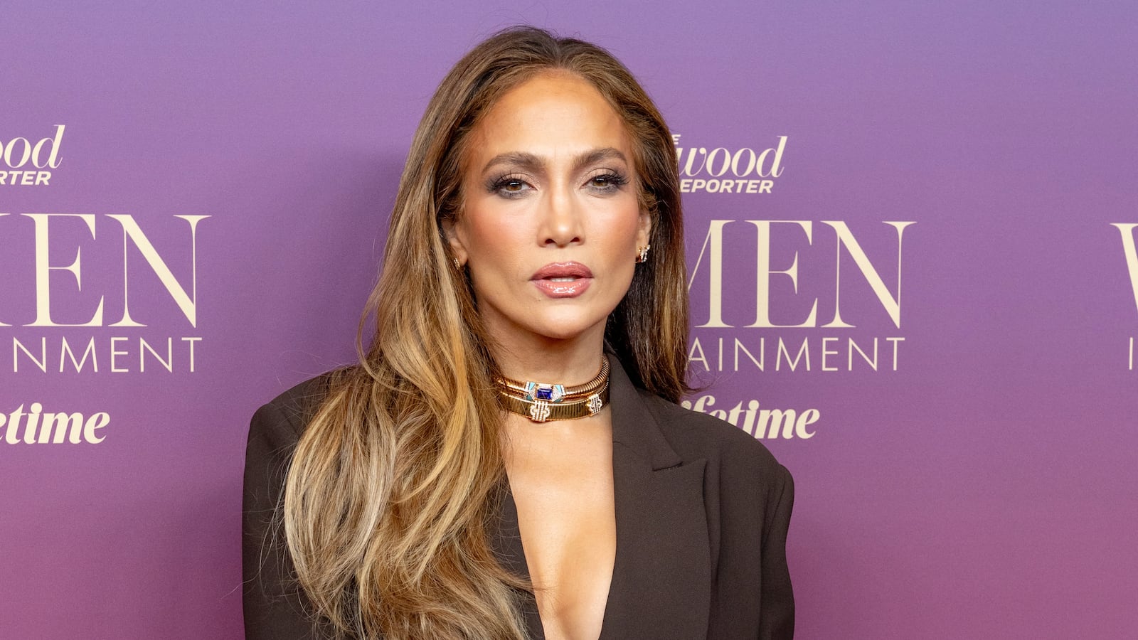 Jennifer Lopez attends the Hollywood Reporter's annual Women in Entertainment Gala at the Beverly Hills Hotel on December 03, 2025.