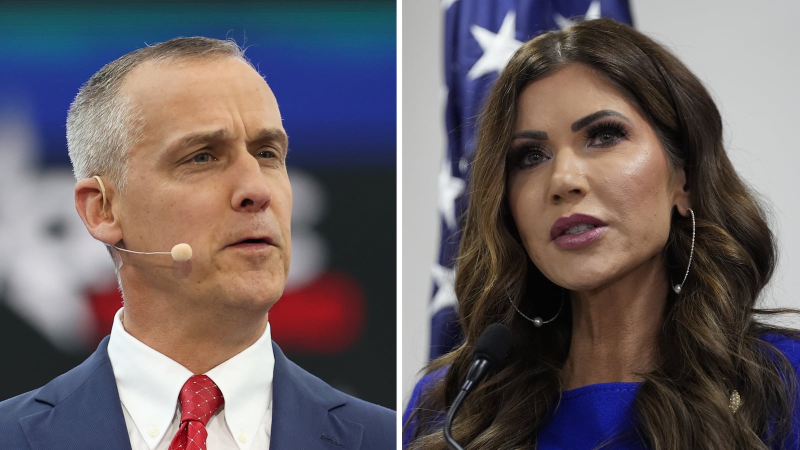 Corey Lewandowski and Kristi Noem.