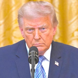U.S. President Donald Trump speaks about election security during an address to the nation from the East Room of the White House in Washington, D.C., U.S., July 16, 2026.