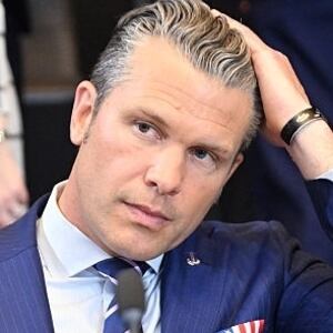 US Secretary of Defense Pete Hegseth attends the meeting of NATO Ministers of Defence at NATO Headquarters.