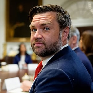 WASHINGTON, DC - JULY 08: U.S. Vice President J.D. Vance attends a Cabinet Meeting with U.S. President Donald Trump at at the White House on July 08, 2025 in Washington, DC. Trump discussed the recent flash flooding tragedy in Central Texas where at least 109 people have died, and other topics during the portion of the meeting that was open to members of the media. (Photo by Andrew Harnik/Getty Images)