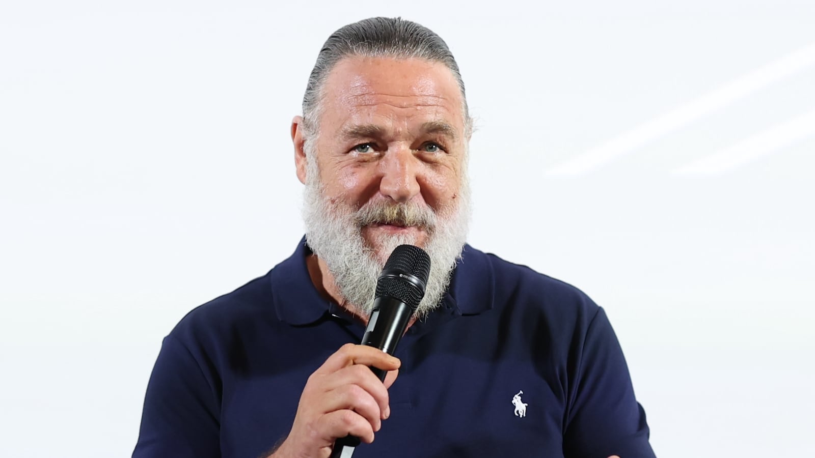 Russell Crowe attends the 72nd Taormina Film Festival 2026 photocall on June 13, 2026 in Taormina, Italy.