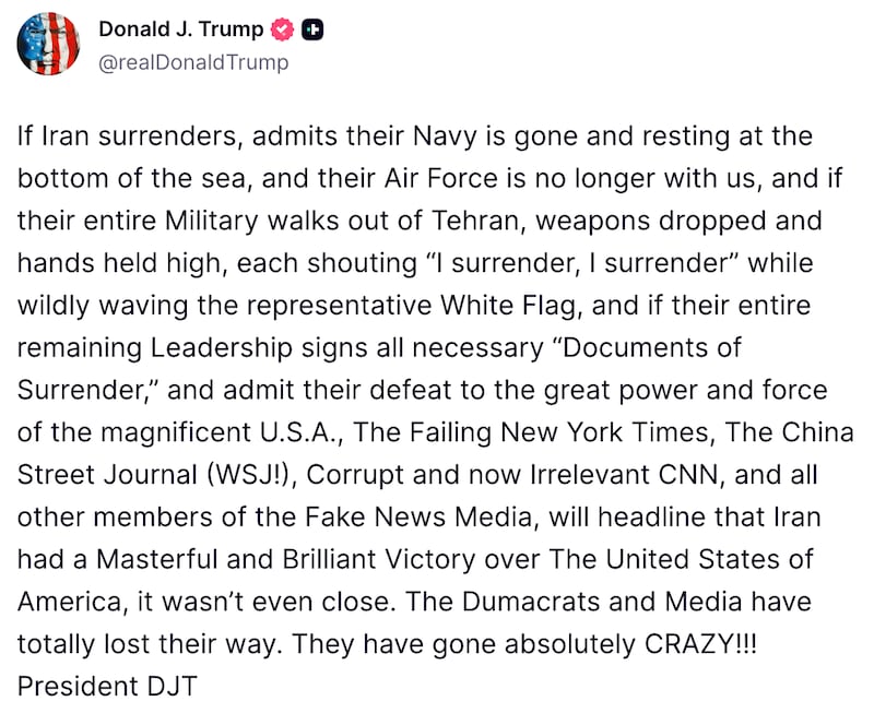 Trump’s June 1 offering.