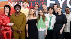 SATURDAY NIGHT LIVE -- "SNL FYC Event" -- Pictured: (l-r) Sarah Sherman, Kam Patterson, Ben Marshall, Chloe Fineman, Andrew Dismukes, Veronika Slowikowska, James Austin Johnson, Marcello Hernandez, Tommy Brennan, Ashley Padilla, Kenan Thompson, Bowen Yang at The Saban Media Centre in North Hollywood, CA on June 1, 2026 -- (Photo by: Griffin Nagel/NBC via Getty Images)