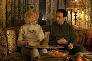 K Callan and Matthew Rhys in the Season 1 finale of “Widow’s Bay.”