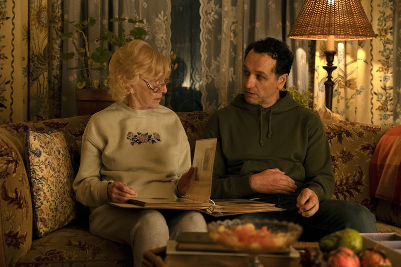 K Callan and Matthew Rhys in the Season 1 finale of “Widow’s Bay.”