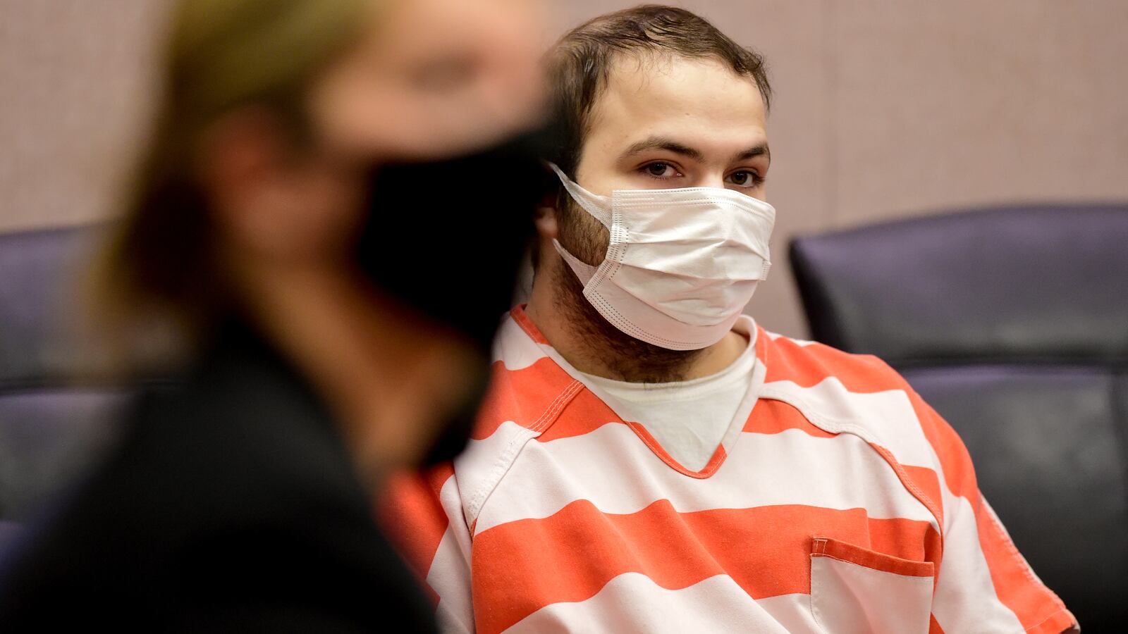 Ahmad Al Aliwi Alissa, suspect of the King Soopers grocery store shooting, appears in a Boulder County District courtroom at the Boulder County Justice Center in Boulder.