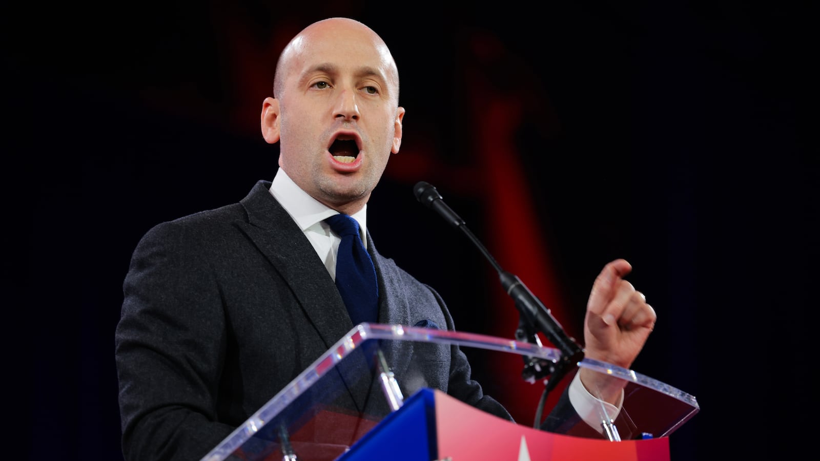 White House Deputy Chief of Staff Stephen Miller speaks during the Conservative Political Action Conference (CPAC) at the Gaylord National Resort & Convention Center on February 22, 2025 in Oxon Hill, Maryland.