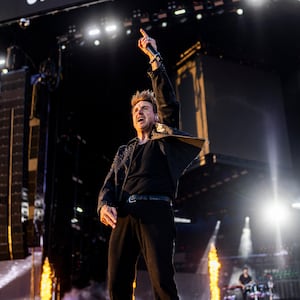 NUERBURG, GERMANY - JUNE 05: Singer Jacoby Shaddix of the band Papa Roach performs during Rock am Ring 2026 at on June 05, 2026 in Nuerburg, Germany. (Photo by Gina Wetzler/Redferns)