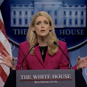 Ashley Padilla as Karoline Leavitt on SNL