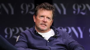 Michael J. Fox speaks onstage during Michael J. Fox and Nelle Fortenberry in Conversation with Donny Deutsch 2025