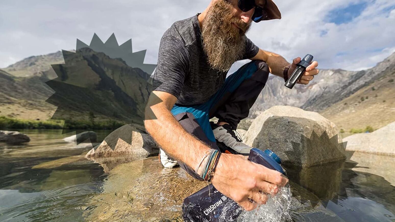 LifeStraw filtering water bottle