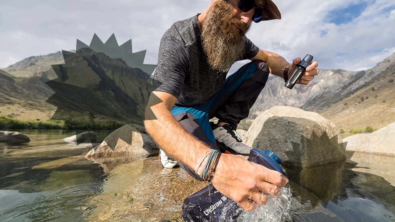 LifeStraw filtering water bottle