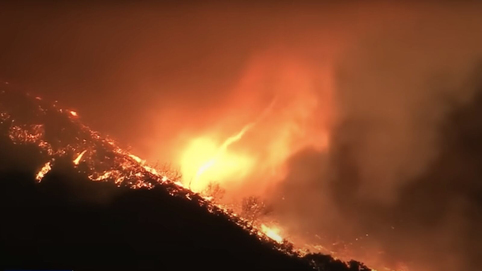 Fire tornado in California.