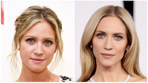 Brittany Snow in 2016 and 2025.