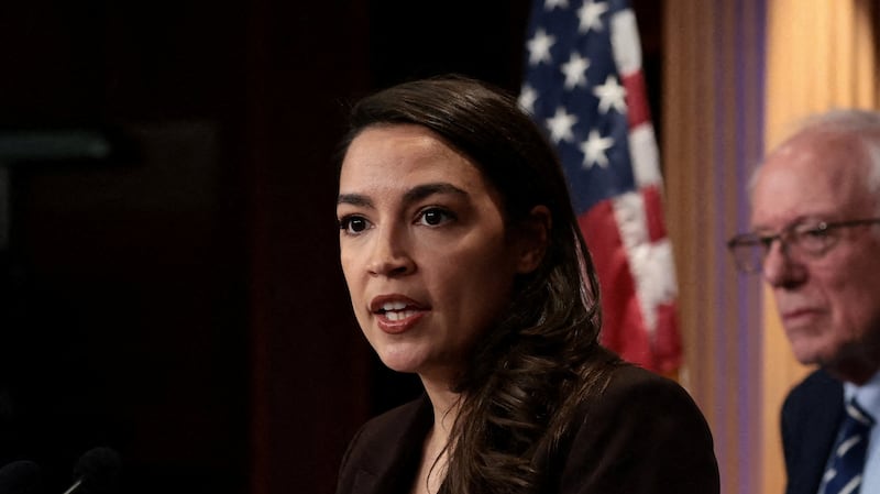 Representative Alexandria Ocasio-Cortez is a key leader of the Democratic Party's progressive wing. REUTERS/Evelyn Hockstein.
