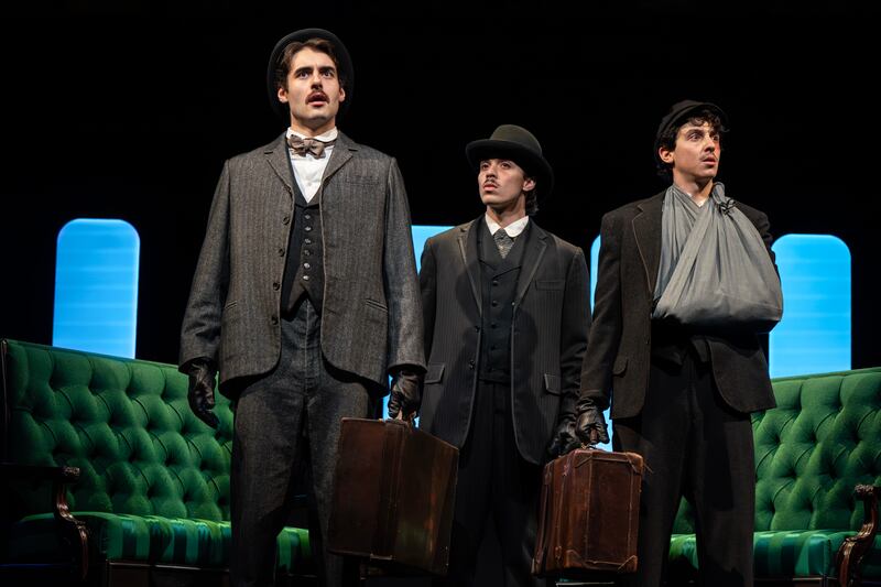 Adrien Rolet (Trifko), Jason Sanchez (Nedeljko), and Jake Berne (Gavrilo)