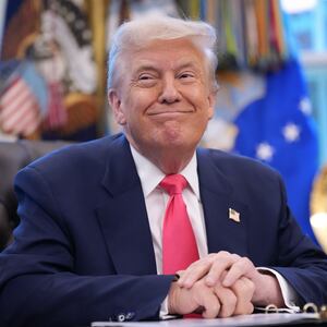 U.S. President Donald Trump speaks in the Oval Office on August 14, 2025 in Washington, DC. Trump is expected to issue a proclamation on the 90th anniversary of Social Security and highlight his administration's efforts on the program.