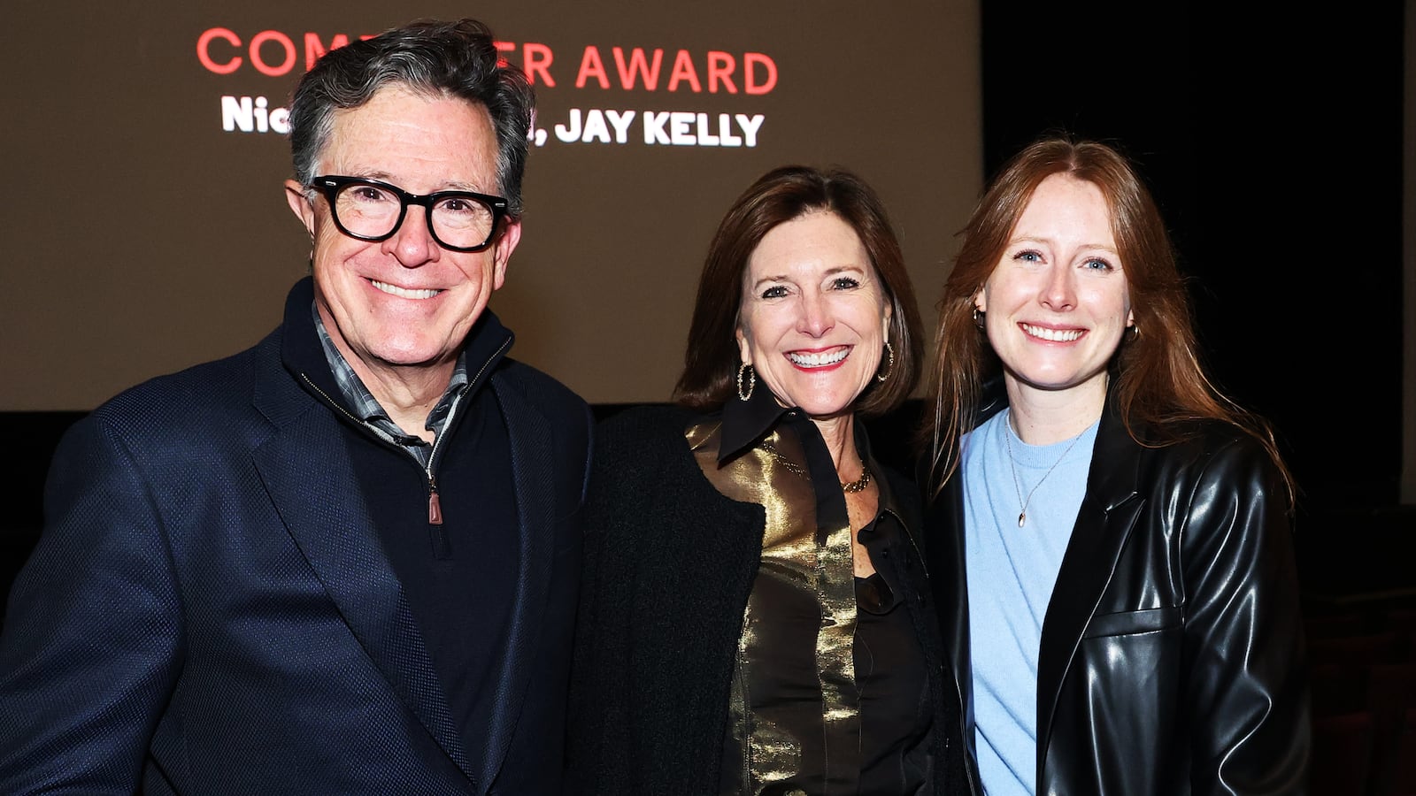 Stephen Colbert, Evie Colbert and Madeline Colbert
