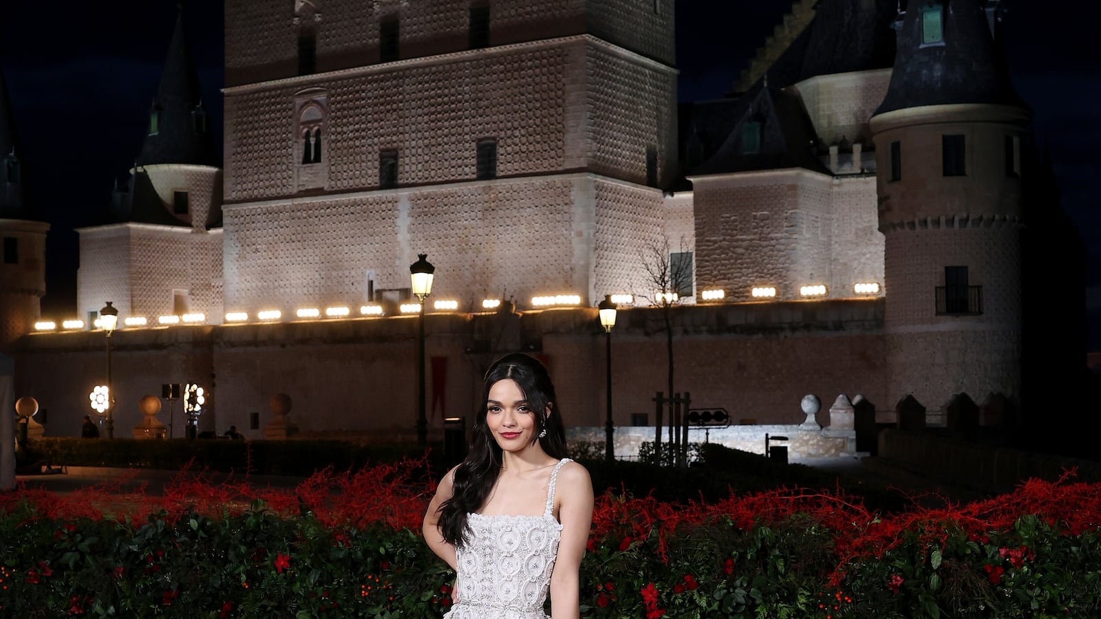 SEGOVIA, SPAIN - MARCH 12: Rachel Zegler at the European event for Disney’s "Snow White" at Alcazar de Segovia on March 12, 2025 in Segovia, Spain.
