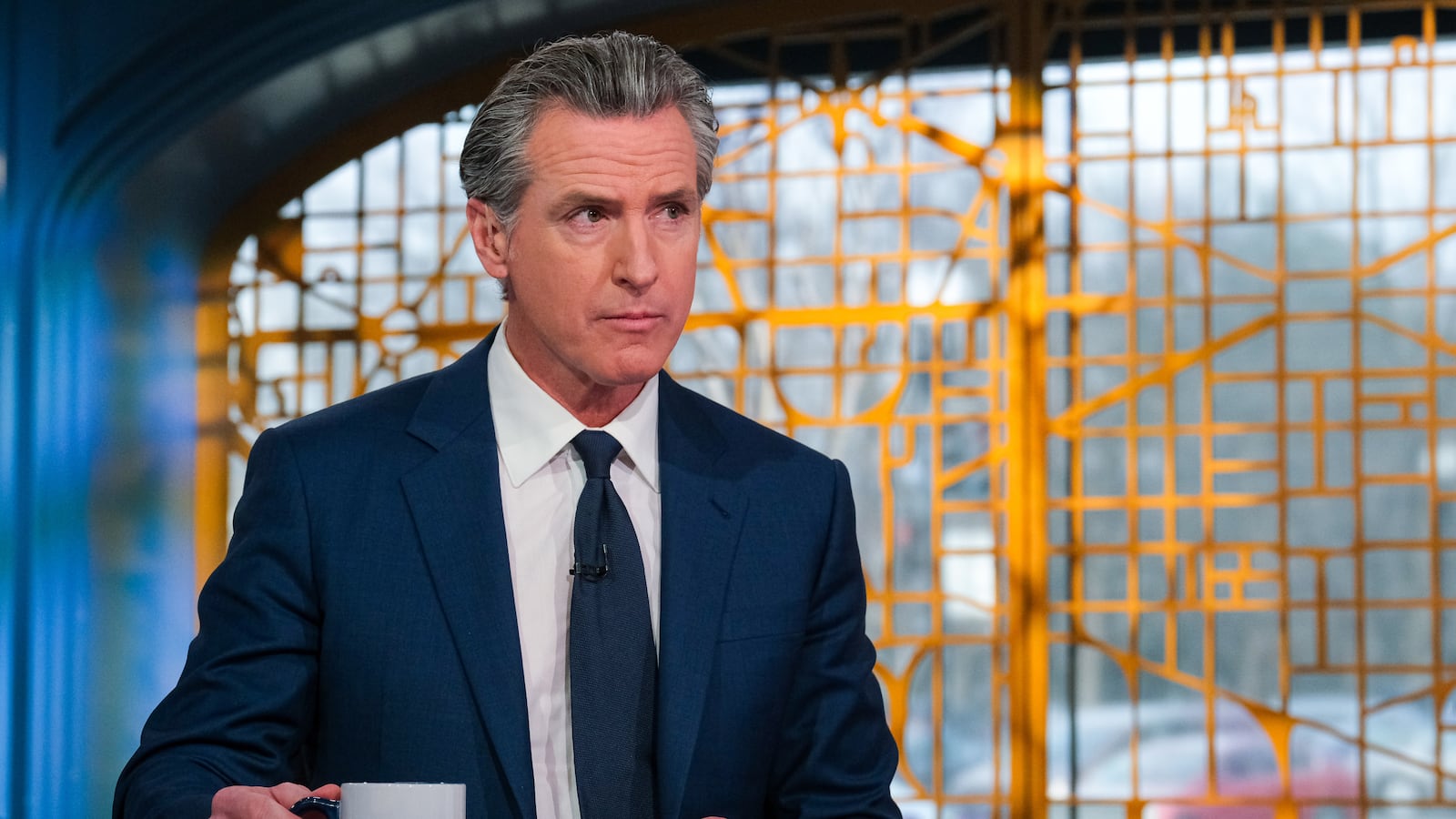 Gov. Gavin Newsom (D-CA) on "Meet the Press" in Washington D.C. in Feb. 2024