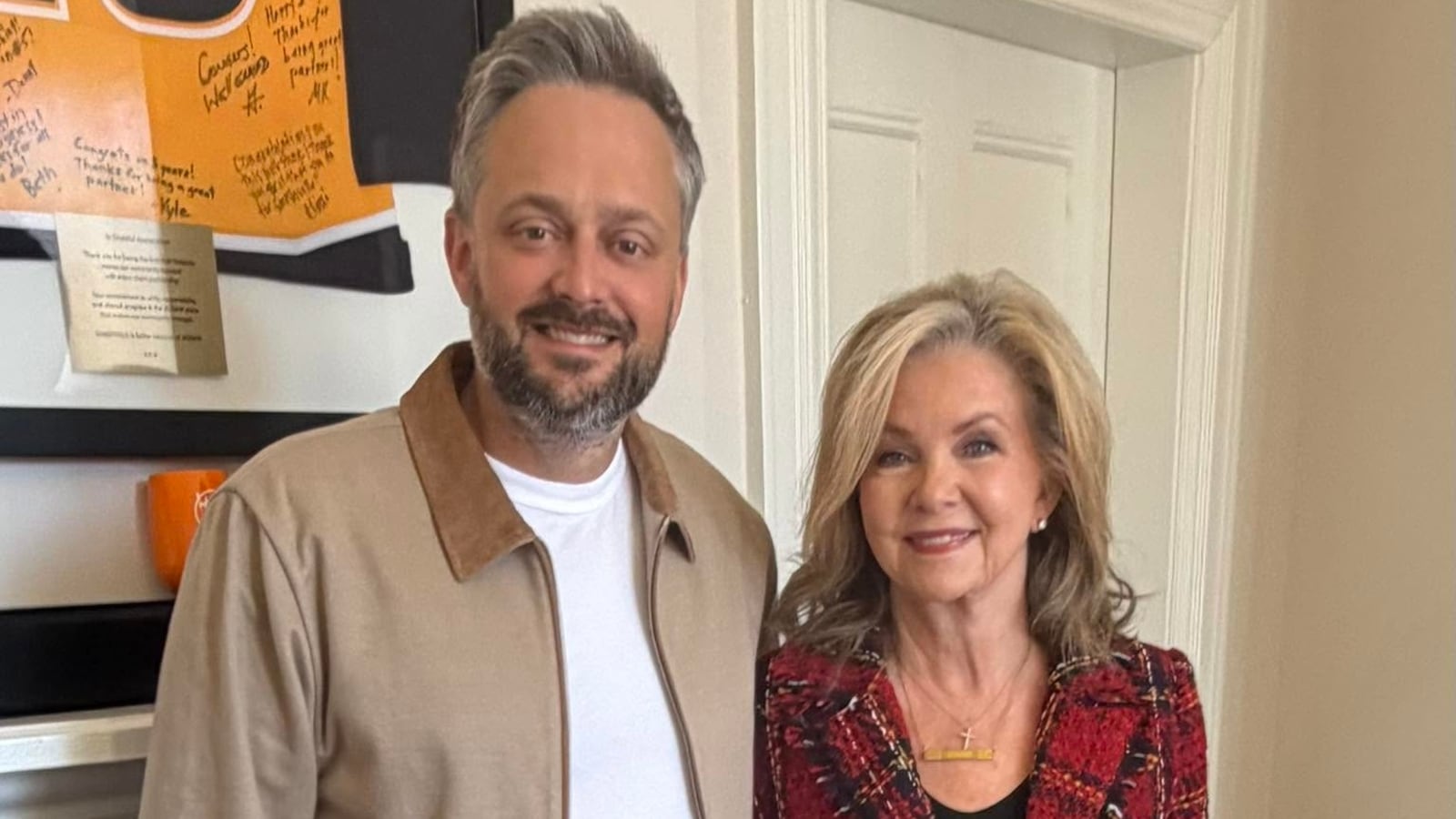 Nate Bargatze and Marsha Blackburn