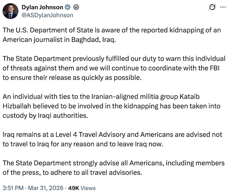 Dylan Johnson on X
