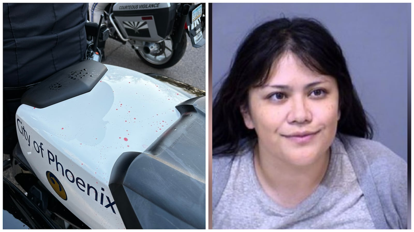 Red dye drops/Anasilvia Gomez Zamora mugshot