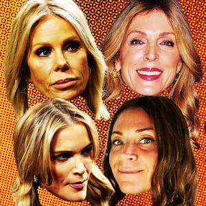 Jessica Reed Kraus, Marla Maples, Cheryl Hines, Megyn Kelly, Robert F. Kennedy Jr. illustration
