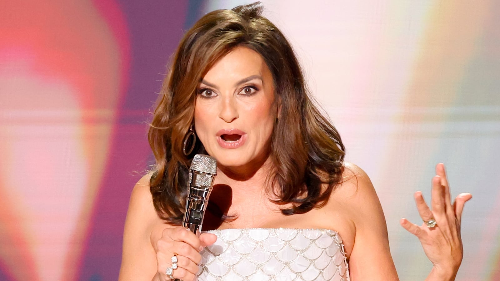 Mariska Hargitay at the 78th Emmy Awards held at Peacock Theater on September 14, 2026 in Los Angeles, California.