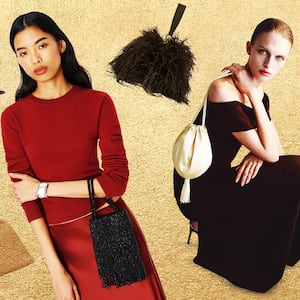 Models and handbags