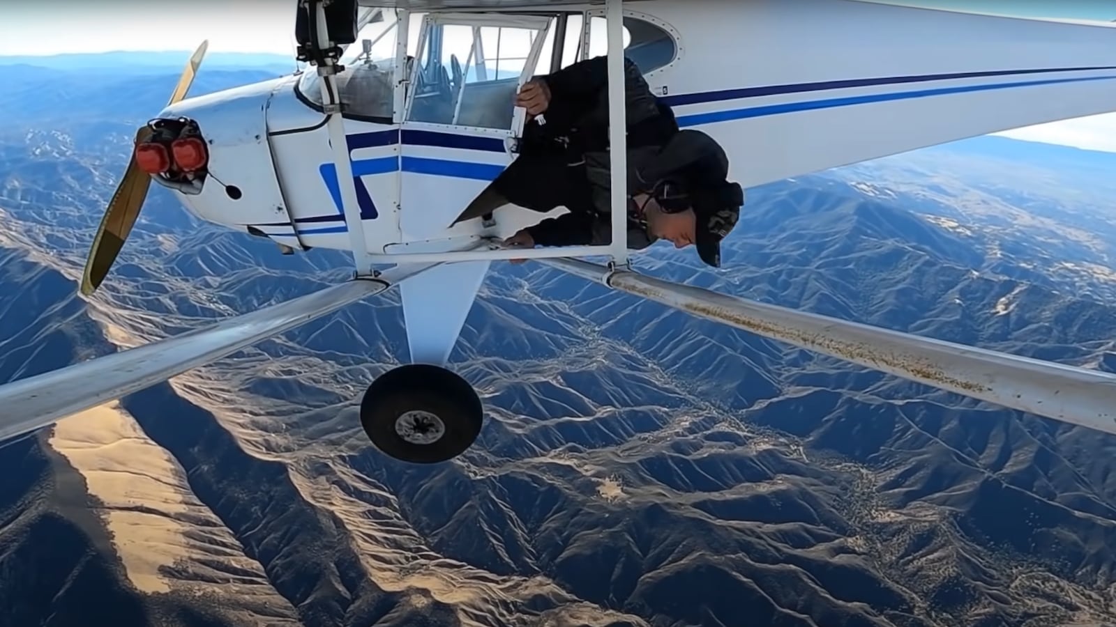 Trevor Jacob films himself deliberately crashing his plane.