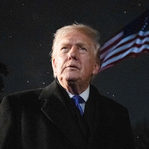 US President Donald Trump speaks with reporters before departing from the White House in Washington, DC, on February 6, 2026.