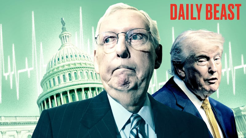 Mitch McConnell and Donald Trump