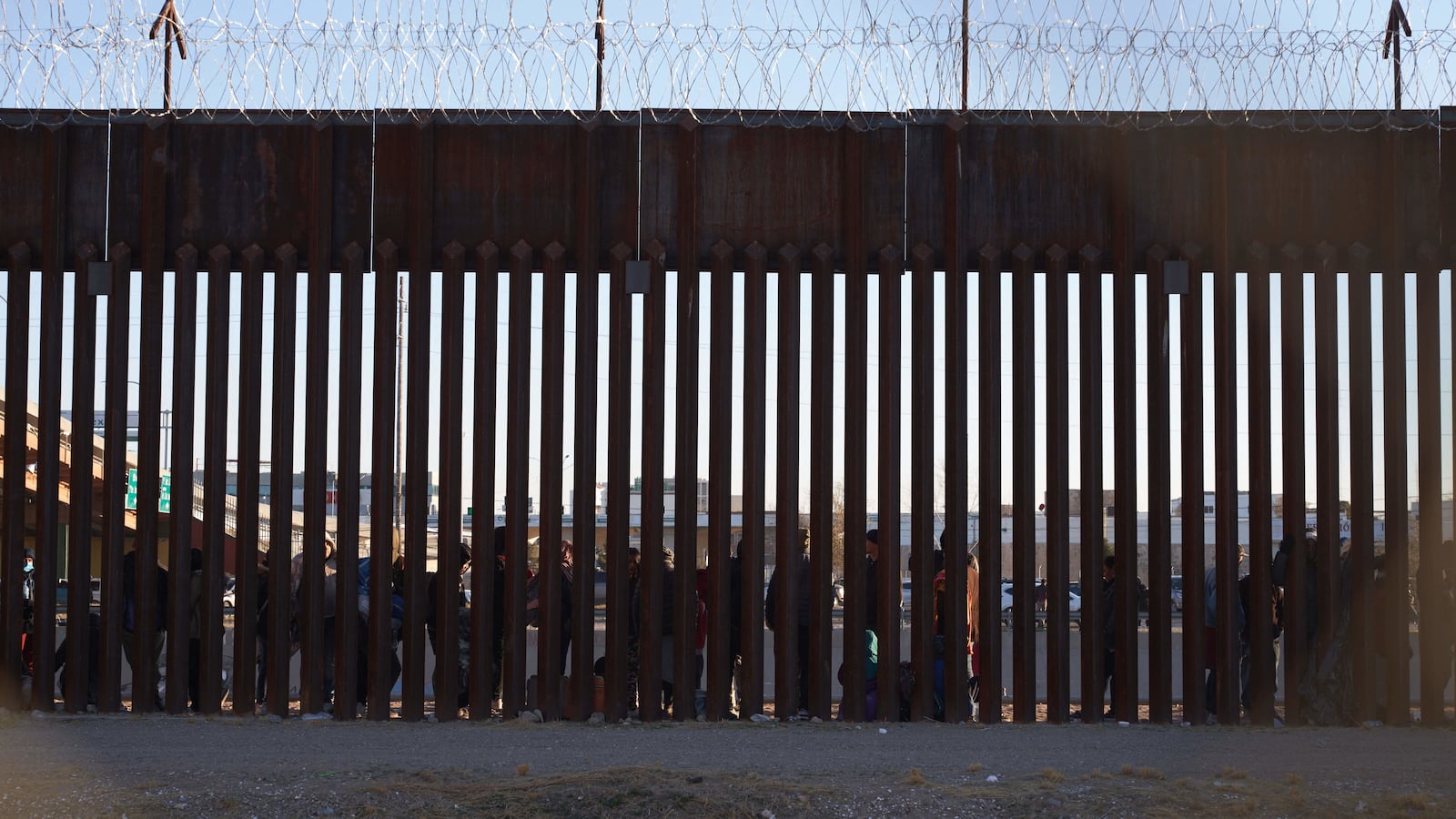 The border wall near El Paso, Texas