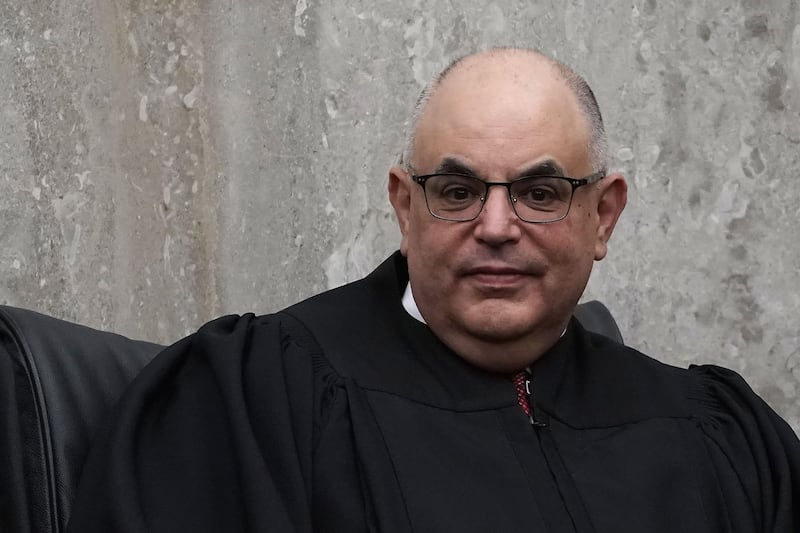 WASHINGTON, DC - APRIL 13:  U.S. District Judge Rudolph Contreras listens during the investiture ceremony for U.S. District Judge Trevor N. McFadden April 13, 2018 at the U.S. District Court in Washington, DC.  (Photo by Alex Wong/Getty Images)