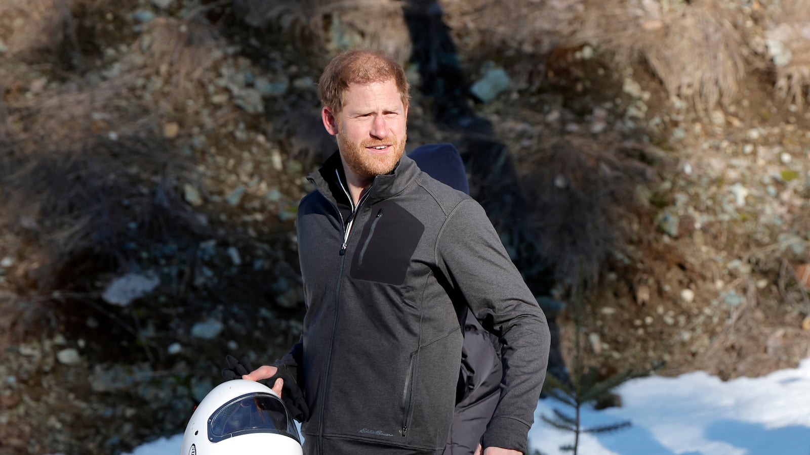 Prince Harry, Duke of Sussex on February 15, 2024 in Whistler, British Columbia.
