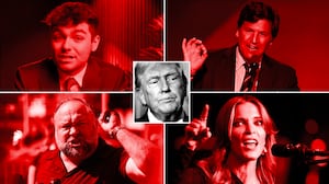 Nick Fuentes, Alex Jones, Tucker Carlson, Megyn Kelly, Donald Trump