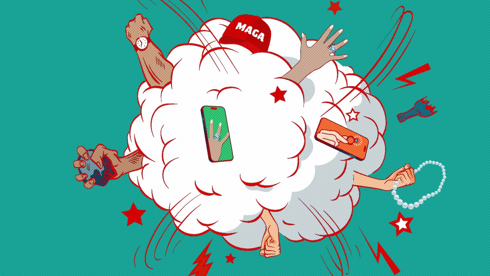 The MAGA influencers are fighting.