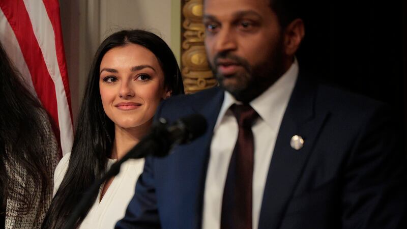 Kash Patel and Alexis Wilkins