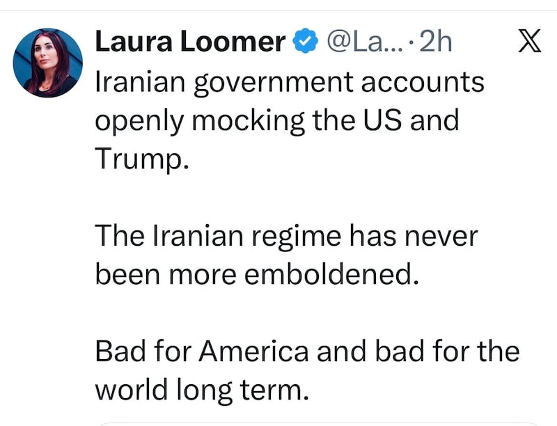 Laura Loomer thinks America got played.