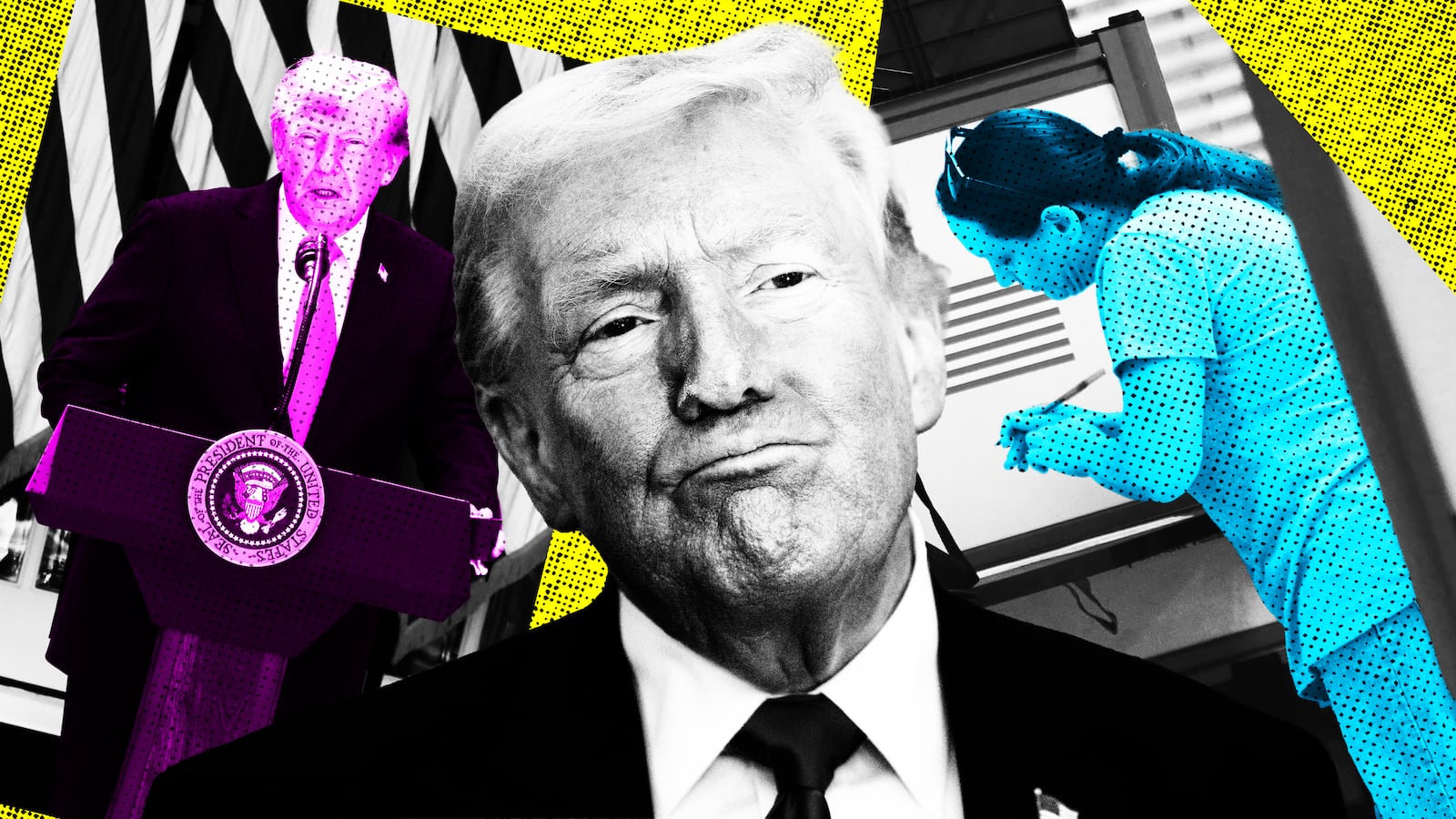 Donald Trump photo illustration