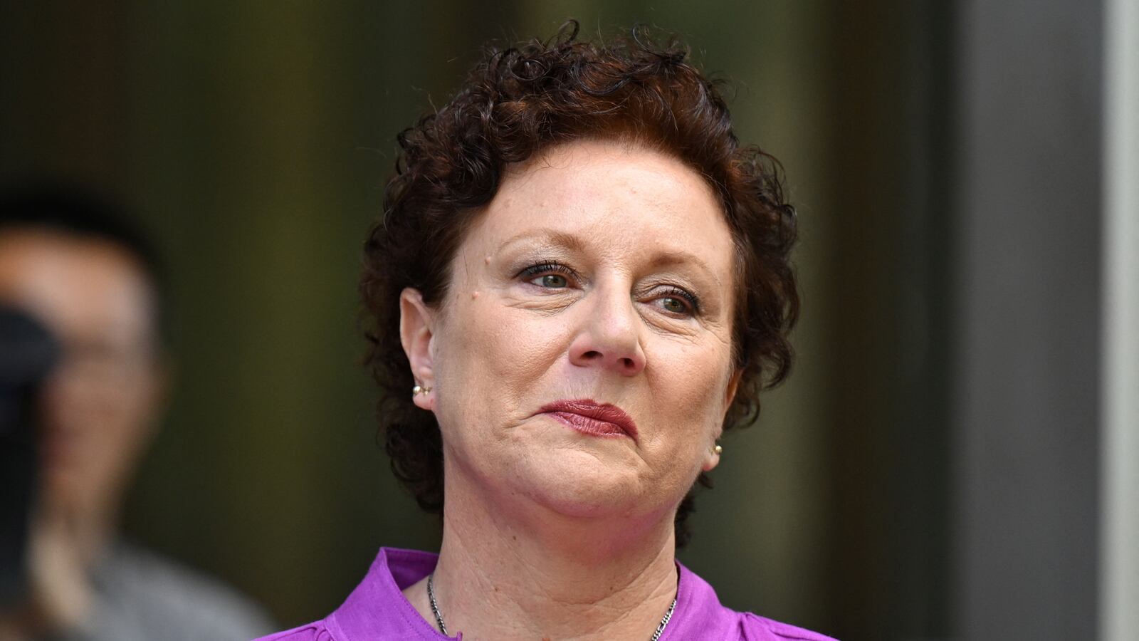 Kathleen Folbigg speaks to the media after being acquitted at the New South Wales Court of Criminal Appeal in Sydney, Australia, December 14, 2023.