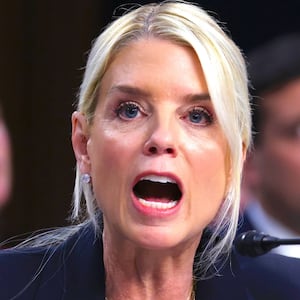 Attorney General Pam Bondi testifies before the Senate Judiciary Committee in the Hart Senate Office Building on Capitol Hill on October 07, 2025 in Washington, DC.
