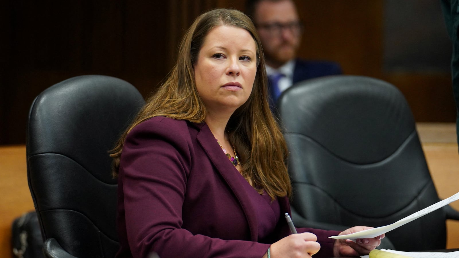 Stefanie Lambert was released from jail in Washington, D.C., following her arrest after a hearing in a Dominion Voting Systems defamation case on a bench warrant issued in Michigan.