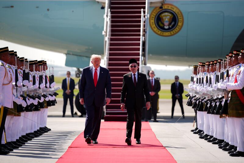 Donald Trump and Malaysian Prime Minister Anwar Ibrahim