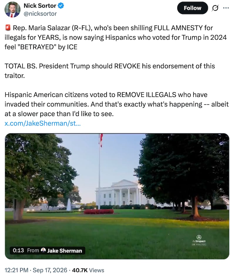 MAGA is fully breaking with a Republican lawmaker whom the president endorsed in February.