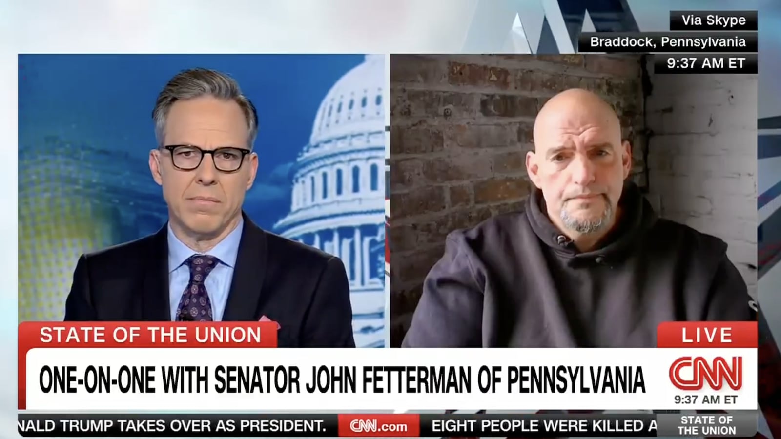 The Democrat senator claimed that the assassination attempt in Butler also played a vital role in helping the president-elect to win Pennsylvania.